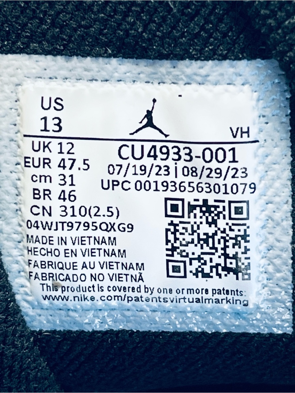 Nike Air Jordan True Flight #CU4933-001 Red Black Men’s Size:13 Basketball Shoes - Picture 14 of 15